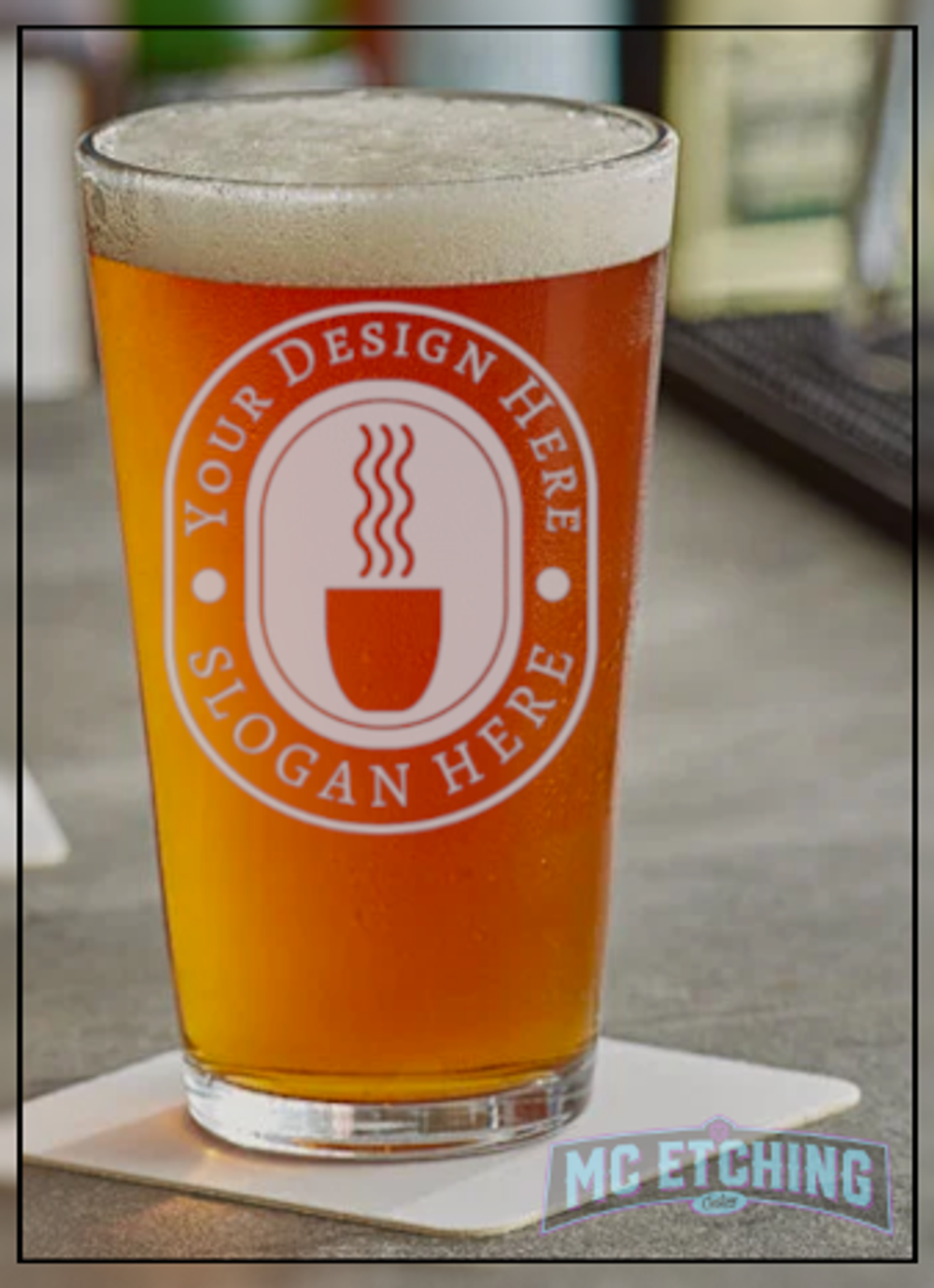 Custom Pint Etching